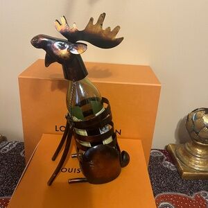 Metal Moose Wine Bottle Holder Rack Bar Cabin
Lodge Decor Removable Head
